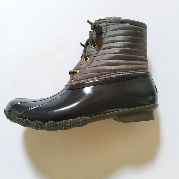 Sperry Saltwater Quilted Water Resistant Duck Boots Snow Rain Women's Size 8 New - Picture 10 of 14